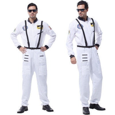 Adult Pilot Performance Show Halloween Men Cosplay Costume