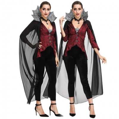 2019 new European and American vampire count queen costume Halloween theme party party stage costume