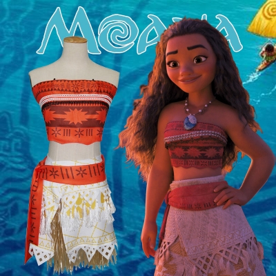 Ocean Romance cos Moana Moana with the same clothes anime two yuan costumes Halloween performance clothes