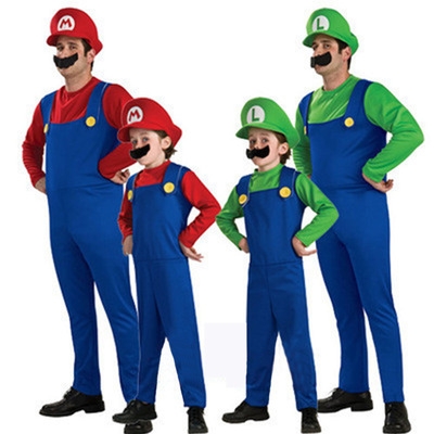 Cosplay Halloween Masquerade Costume Adult Louis Super Mario Mario Costume