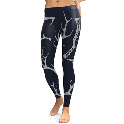 2019 new hot European and American Christmas elk digital printing stretch leggings