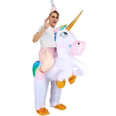 Valentine's Day Adult Cartoon Animal Color Unicorn School Games Event Performance Halloween Inflatable Clothing