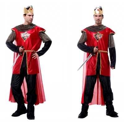 Halloween cosplay costume male adult stage performance costume mask prom king costume