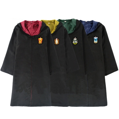 Harry Potter Magic Robe cosplay full scarf tie sweater magic wand glasses Harry hat necklace