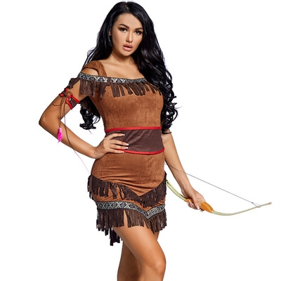 Halloween costumes Indians Native American archers prom costumes Tassels German Carnival costumes