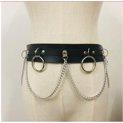 New European and American punk street dance couples personality chain decoration belt performance accessories waist chain belt