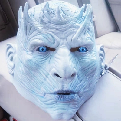 Night King mask old man face mask witch headgear Halloween party latex funny props