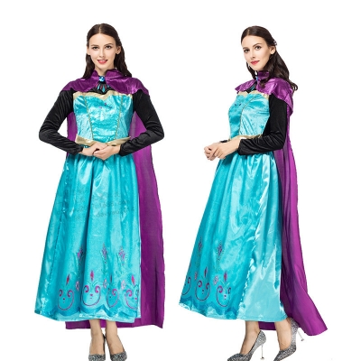 2022 New Frozen Princess Anna cosplay costume Halloween stage costume queen costume