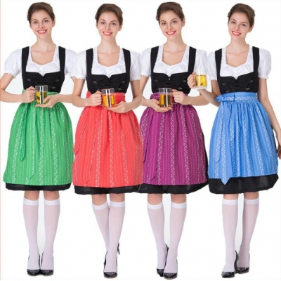 New Beer Maid Costume Halloween Beer Girl Dress Body Sculpting Stage Costume Maid Costume