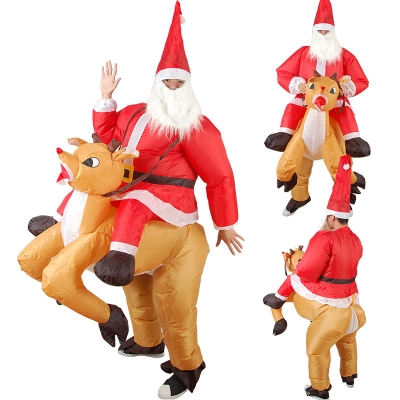 Event cosplay adult Christmas elk clothing inflatable cartoon doll performance clothing