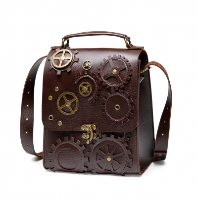 2023 new bag steam punk retro style women's shoulder messenger bag