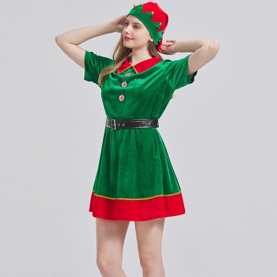 New Middle Ages Christmas Party Theme Christmas Clothing 2023 Christmas Skirt COS Stage Performance Service