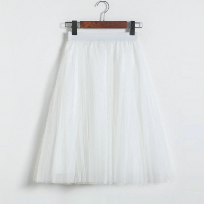 2023 spring and summer new mesh skirt sweet princess skirt big jai gauze skirt puffed skirt in the long skirt