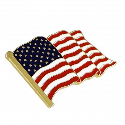 Hot -selling jewelry brooch American brooch World map drip oil alloy brooch