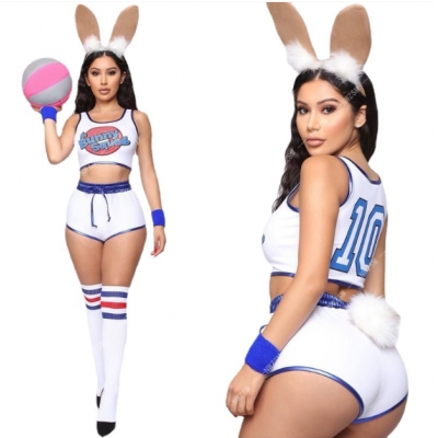 Popular European and American style Halloween aerial slam dunk vest and shorts two-piece set (accessories included)