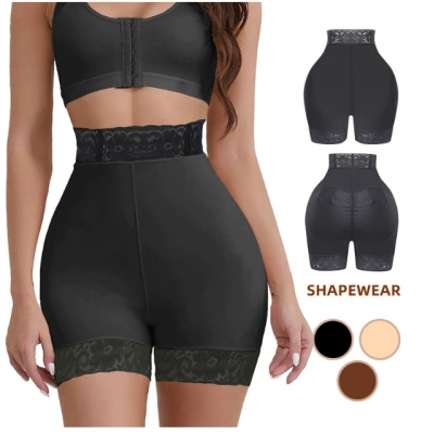 Lace shaping panties for women, non-rolling hem, shaping underwear, hip-lifting panties, shapewear nylon plus size high-waisted tummy control panties