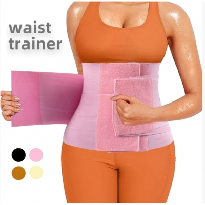 Three-section Velcro waist trainer, sports fishbone postpartum support belt, plus size abdominal binder.
