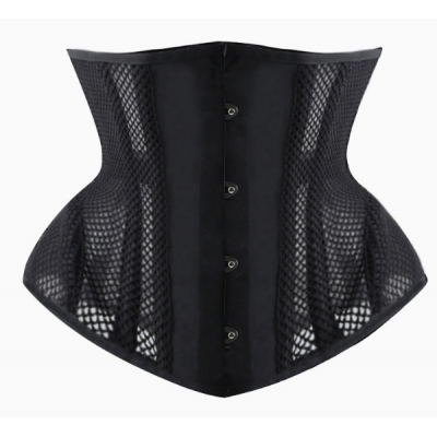 4-button mesh summer waist trainer, hourglass shape, corset, outerwear, breathable waist trainer belt, women's shapewear