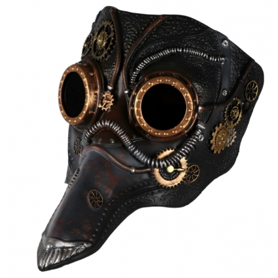 Steampunk plague doctor beak mask Halloween party cosplay costume props