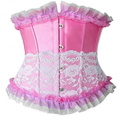 Pleated ruffled lace boutique corset waist clip
