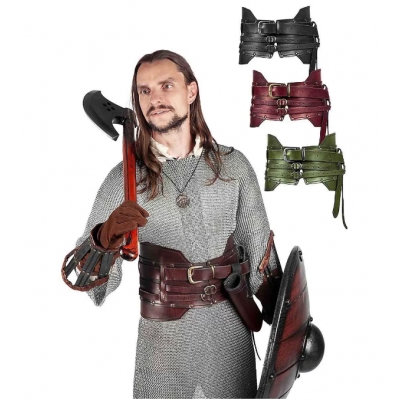 Hot sale medieval renaissance combat knight PU waist belt belt