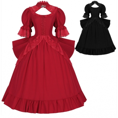 European style palace retro dress performance costume dance performance costume aristocratic evening dress female