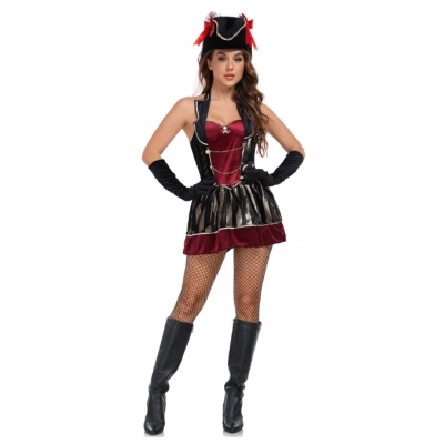 COS sexy pirate costume Halloween Caribbean Jack Sparrow female pirate costume