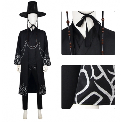 Saga Boys boy group Qin Yu cosplay costume Beibi black singing costume suit
