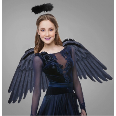 Halloween Angel Wings Simulation Feather Non-woven Wings Stage Performance Costume Props Set - New Arrival