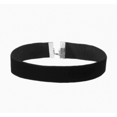 Punk-style black velvet women's clavicle chain necklace/necklace, 0.5-2cm, various sizes available, short neck/circle.