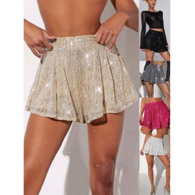 European and American style women's sequined shorts and skirts
