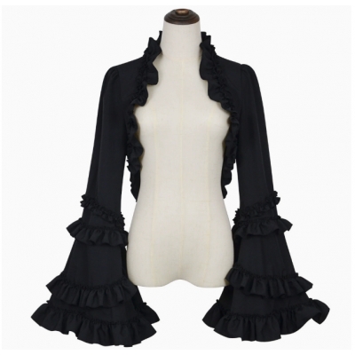 New Halloween cosplay outfit, Lolita gothic style ruffled coat, European medieval long-sleeved shawl