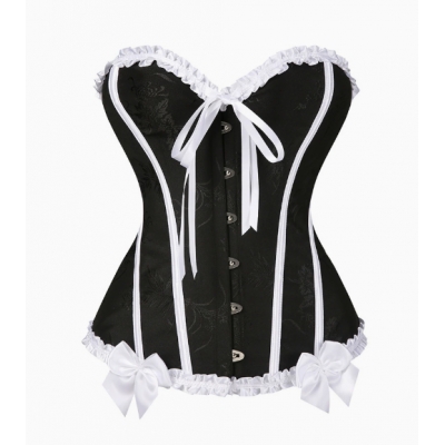 New European and American sexy court style corset bodice, retro support bustier, wearable as outerwear.