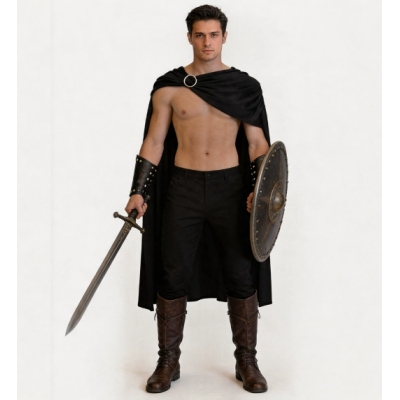2026 New Spartan Warrior Cosplay Cape Halloween Role-Playing Ancient Roman Knight Cloak csopaly