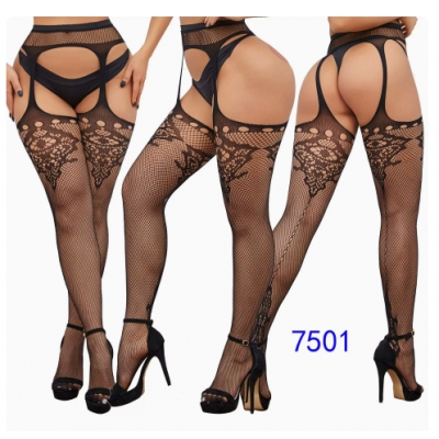 Fishnet stockings, sexy pantyhose, lingerie, jacquard suspender stockings