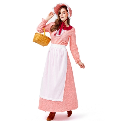 2019 19th Century Women's Wear Halloween American California Farm Costume