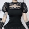 2024 new women's clothing European and American style dark street gothic cross short-sleeved tops for women