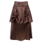 Punk style corset matching short skirt uniform petticoat irregular short skirt dance performance skirt