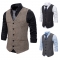 Retro 1920s Adult Men's Vest vest single -breasted casual vest chain set