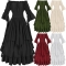 Female -style Gothic Witch Dress Medieval Renaissance Costume Victorian Dress