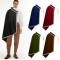 Halloween Men's Renaissance Shawl Half-Shoulder Cape Medieval Warrior Cape LARP Warrior Market Costume