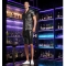 Sequined men's suit trousers slim fit casual shorts spring and autumn men's black European and American performance sequined pants