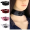 Jewelry European and American simple style PU leather bondage collar street dance nightclub sexy black love necklace neck collar