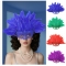 Halloween carnival cosplay party half face mask black peacock feather mask masquerade
