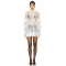 2025 Spring and Summer European and American Sexy Hot Girls Royal Sister Fully Transparent Lace Dress See-through Shirt Dress
