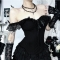 Dark series tube top waist shaping lace camisole top new style niche design sexy hot girl outfit