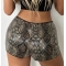 Hot sale European and American women's clothing 2025 new cocktail party elastic shorts sequin shorts