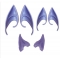 Halloween elf makeup ears props Avatar elf ears goblin monster luminous latex fake ears (blister cardboard packaging)