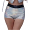 Bright leather stage performance costumes Sexy hot pants hot gold patent leather high waist shorts