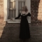 Dark girl dress 2025 new retro thousand gold age-reducing lace lace dress for women